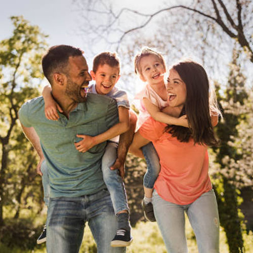 smiling family